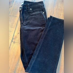 LOFT OUTLET black modern skinny straight leg pants size 6